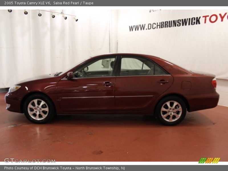 Salsa Red Pearl / Taupe 2005 Toyota Camry XLE V6