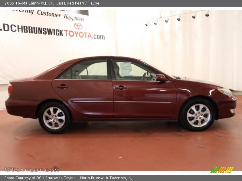 Salsa Red Pearl / Taupe 2005 Toyota Camry XLE V6