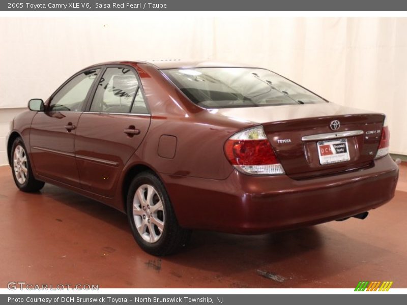 Salsa Red Pearl / Taupe 2005 Toyota Camry XLE V6