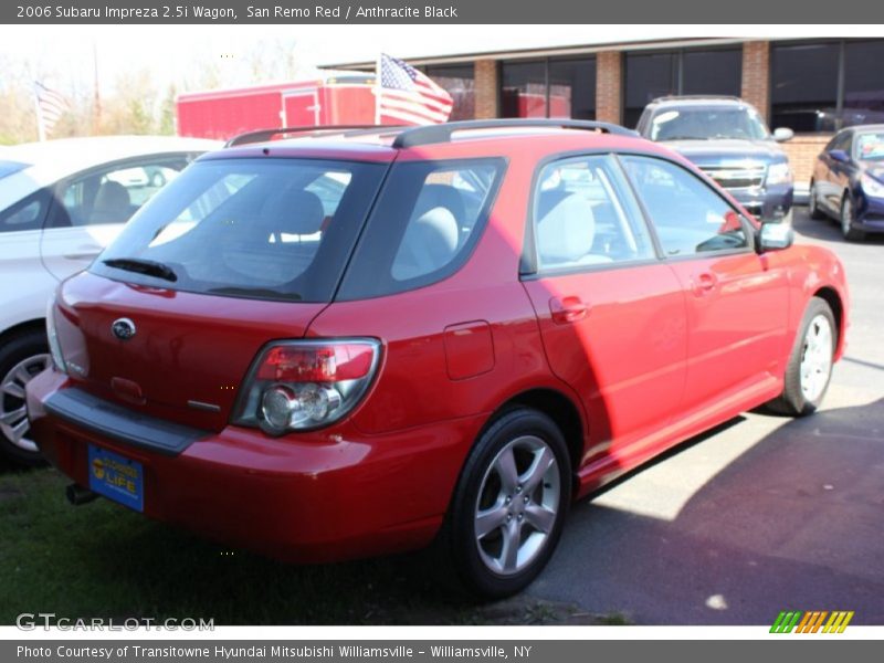 San Remo Red / Anthracite Black 2006 Subaru Impreza 2.5i Wagon