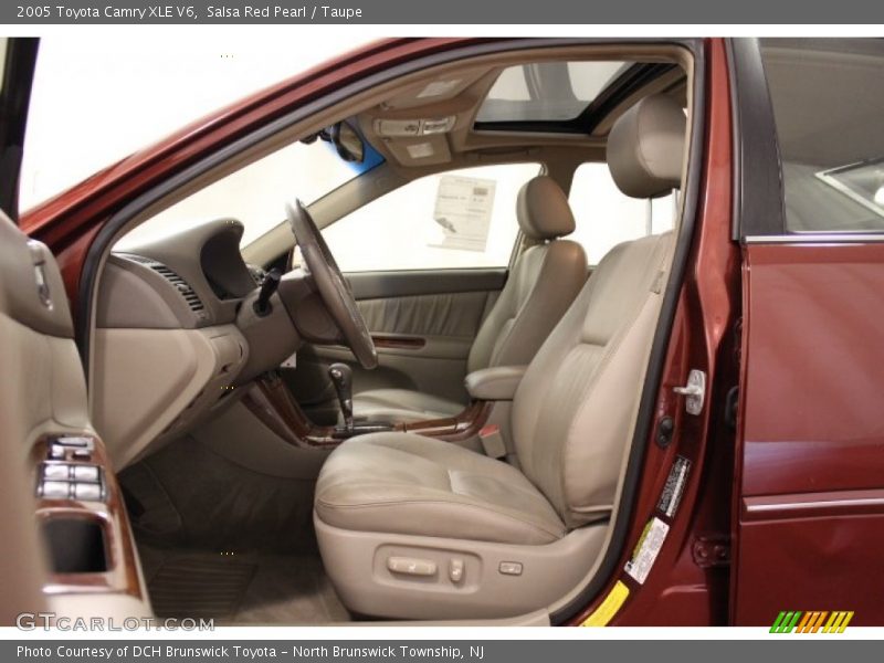 Salsa Red Pearl / Taupe 2005 Toyota Camry XLE V6