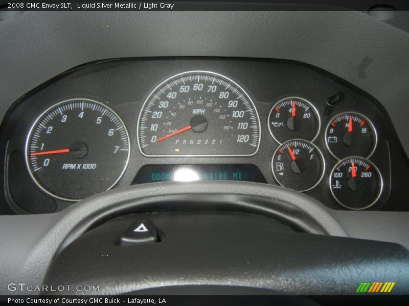 Liquid Silver Metallic / Light Gray 2008 GMC Envoy SLT