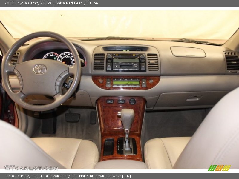 Salsa Red Pearl / Taupe 2005 Toyota Camry XLE V6