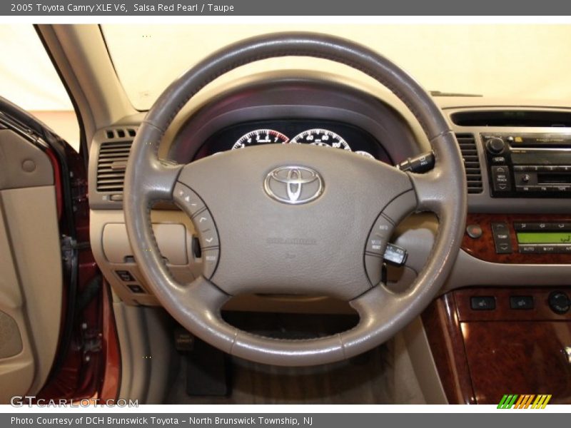 Salsa Red Pearl / Taupe 2005 Toyota Camry XLE V6