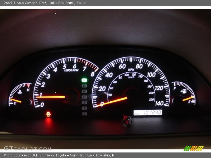 Salsa Red Pearl / Taupe 2005 Toyota Camry XLE V6