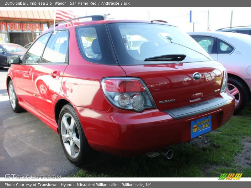 San Remo Red / Anthracite Black 2006 Subaru Impreza 2.5i Wagon