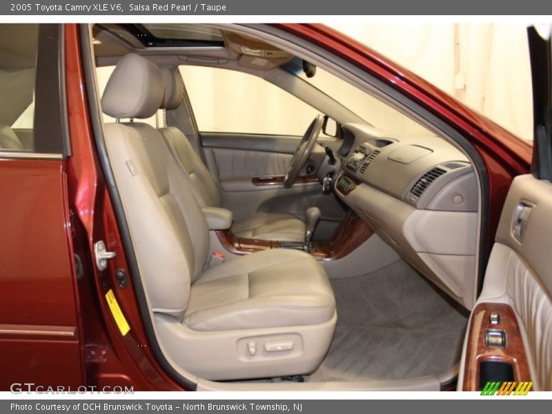 Salsa Red Pearl / Taupe 2005 Toyota Camry XLE V6