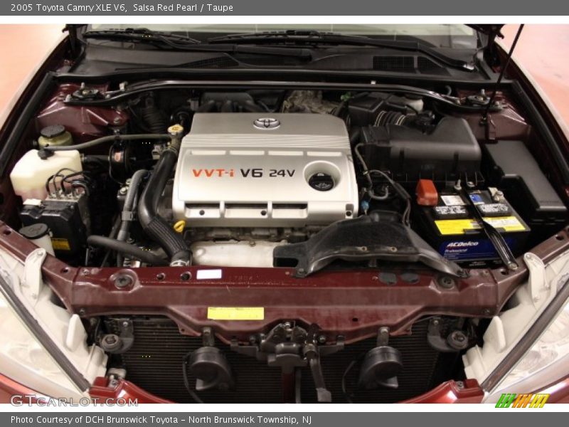 Salsa Red Pearl / Taupe 2005 Toyota Camry XLE V6