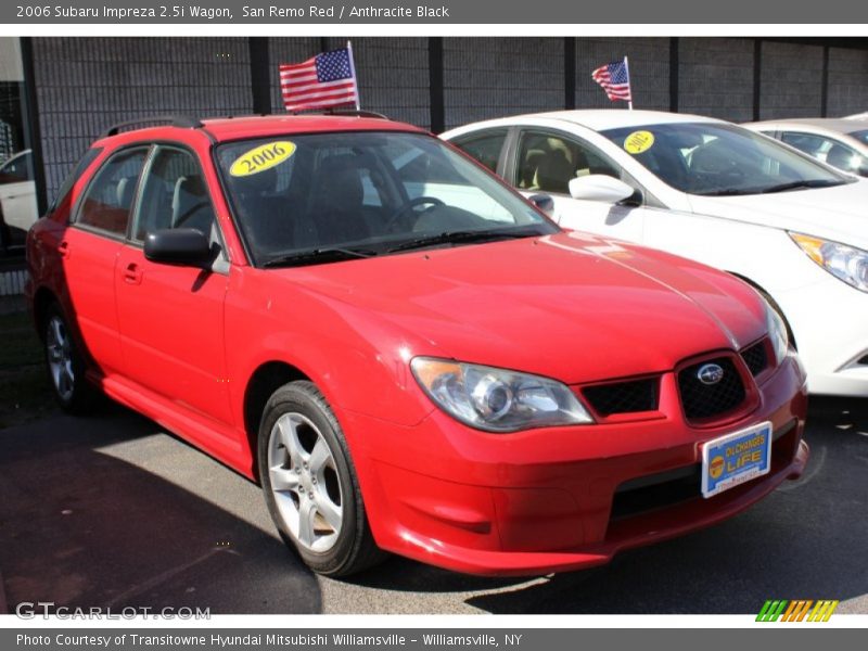 San Remo Red / Anthracite Black 2006 Subaru Impreza 2.5i Wagon