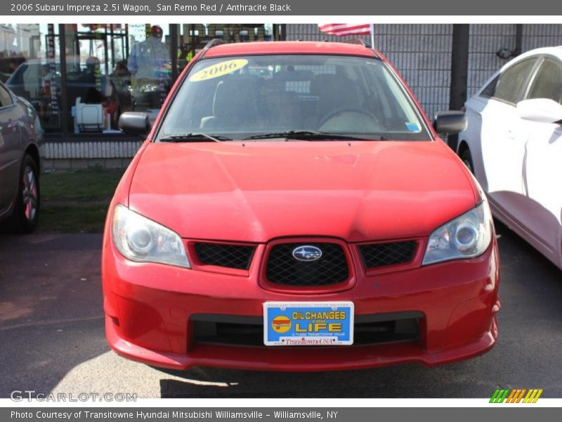 San Remo Red / Anthracite Black 2006 Subaru Impreza 2.5i Wagon