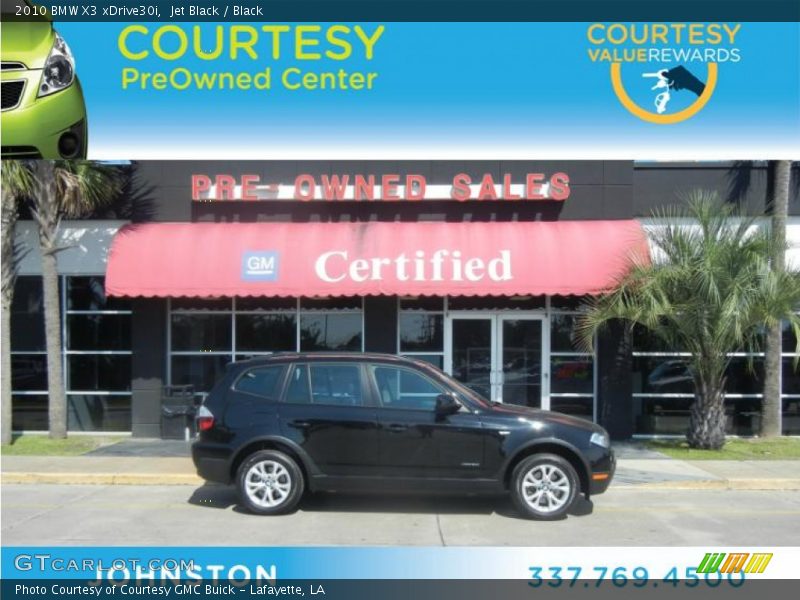 Jet Black / Black 2010 BMW X3 xDrive30i