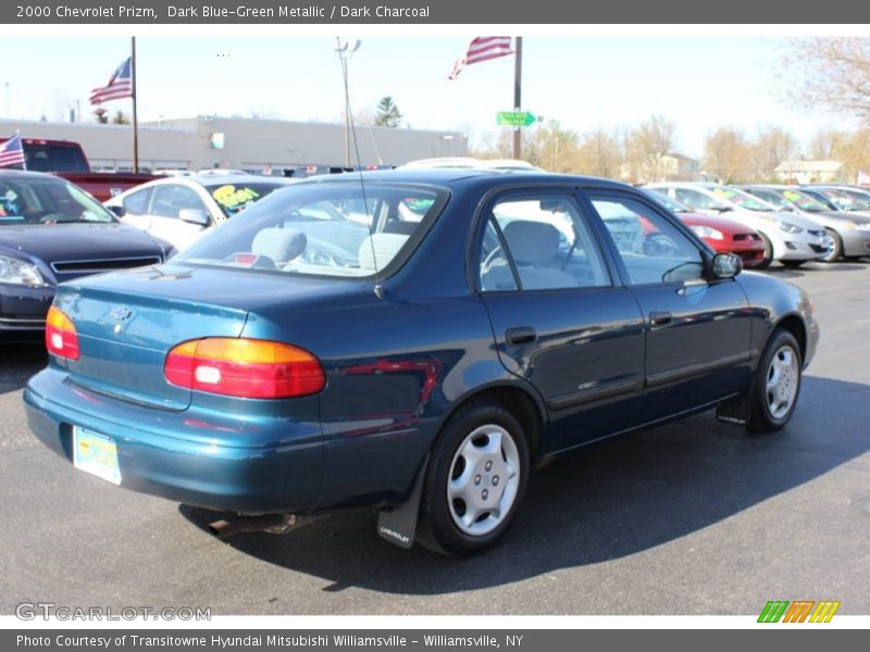 Dark Blue-Green Metallic / Dark Charcoal 2000 Chevrolet Prizm