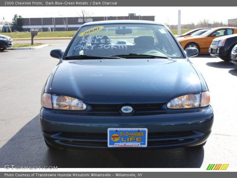 Dark Blue-Green Metallic / Dark Charcoal 2000 Chevrolet Prizm