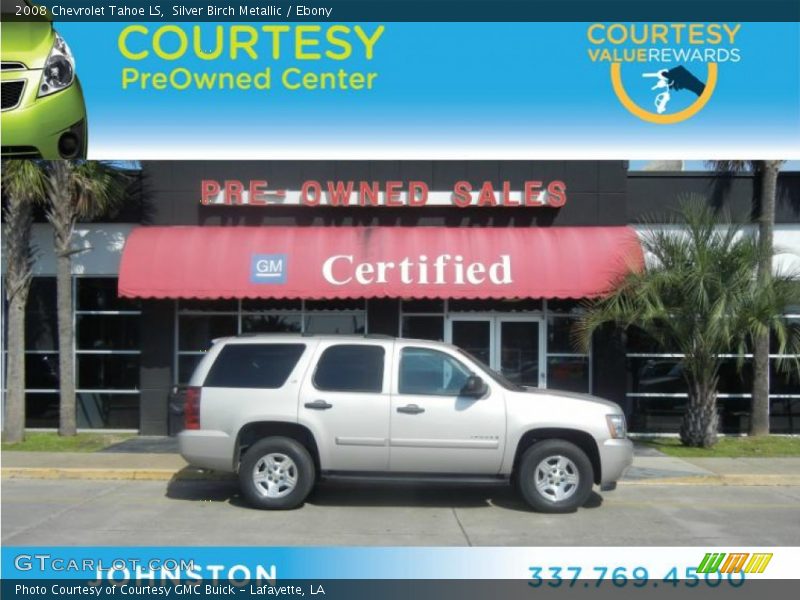 Silver Birch Metallic / Ebony 2008 Chevrolet Tahoe LS