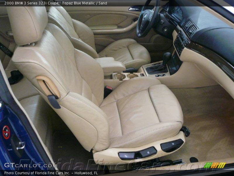 Topaz Blue Metallic / Sand 2000 BMW 3 Series 323i Coupe