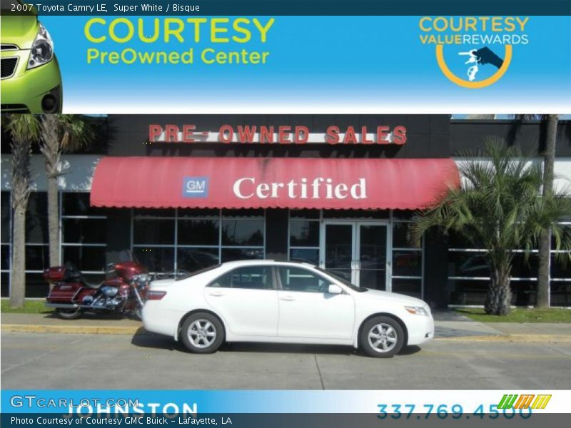 Super White / Bisque 2007 Toyota Camry LE