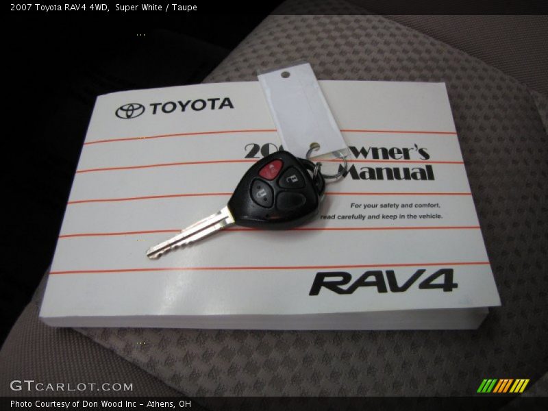 Super White / Taupe 2007 Toyota RAV4 4WD