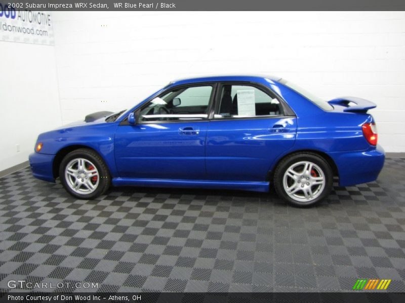 WR Blue Pearl / Black 2002 Subaru Impreza WRX Sedan