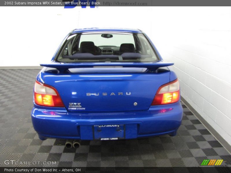 WR Blue Pearl / Black 2002 Subaru Impreza WRX Sedan