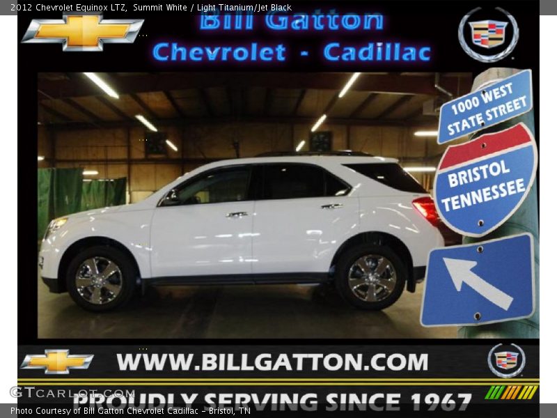 Summit White / Light Titanium/Jet Black 2012 Chevrolet Equinox LTZ