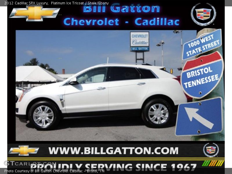 Platinum Ice Tricoat / Shale/Ebony 2012 Cadillac SRX Luxury