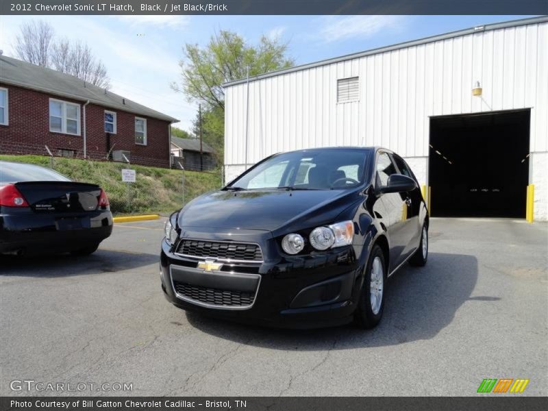 Black / Jet Black/Brick 2012 Chevrolet Sonic LT Hatch