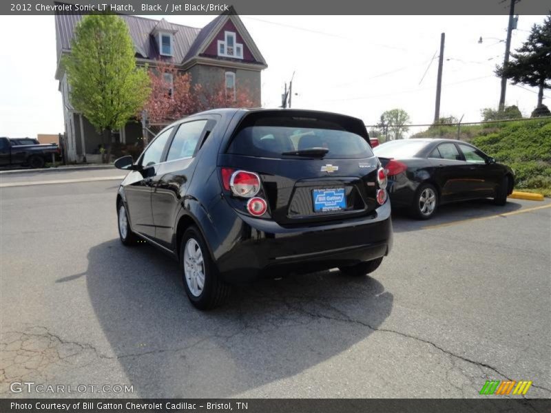 Black / Jet Black/Brick 2012 Chevrolet Sonic LT Hatch