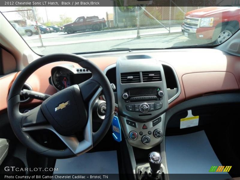 Black / Jet Black/Brick 2012 Chevrolet Sonic LT Hatch