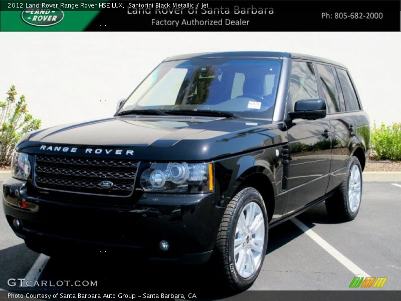 Santorini Black Metallic / Jet 2012 Land Rover Range Rover HSE LUX