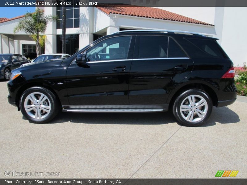 Black / Black 2012 Mercedes-Benz ML 350 4Matic