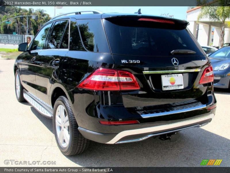 Black / Black 2012 Mercedes-Benz ML 350 4Matic