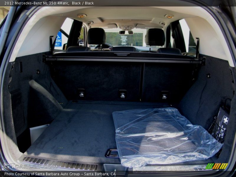 Black / Black 2012 Mercedes-Benz ML 350 4Matic