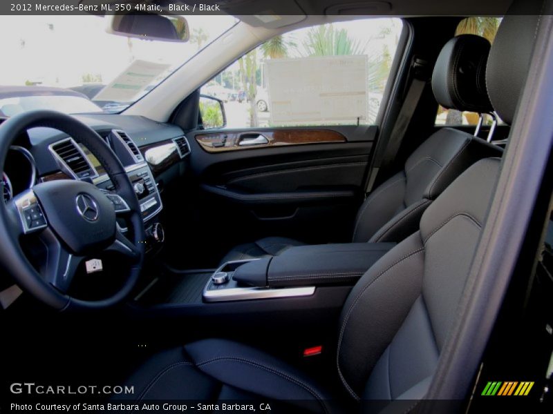 Black / Black 2012 Mercedes-Benz ML 350 4Matic