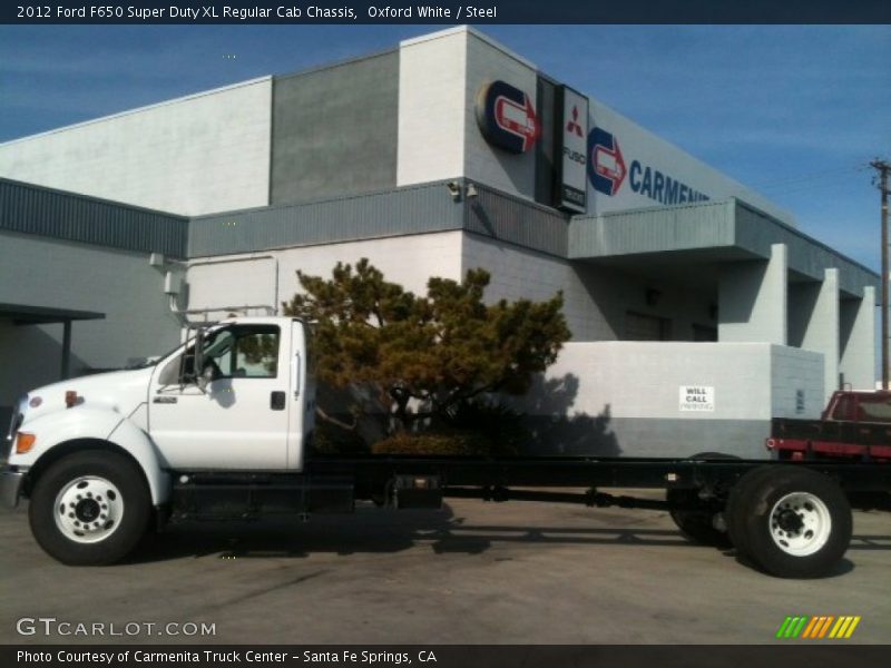 Oxford White / Steel 2012 Ford F650 Super Duty XL Regular Cab Chassis