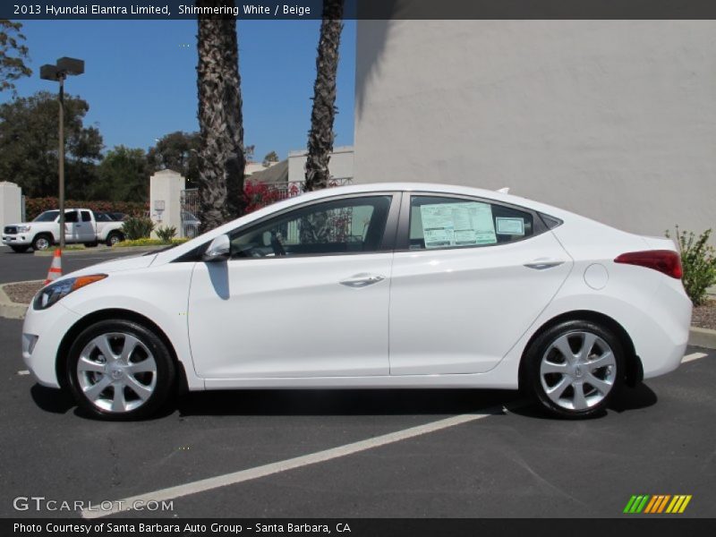  2013 Elantra Limited Shimmering White