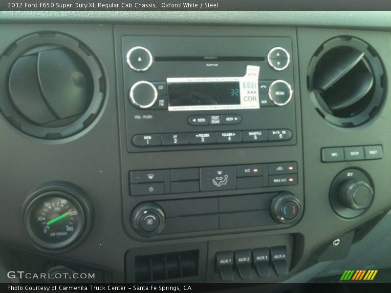 Controls of 2012 F650 Super Duty XL Regular Cab Chassis