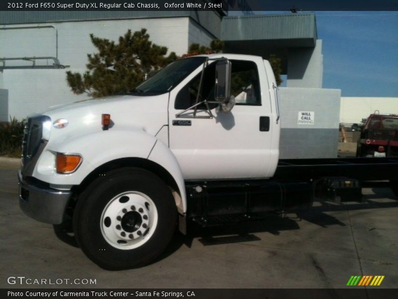 Oxford White / Steel 2012 Ford F650 Super Duty XL Regular Cab Chassis