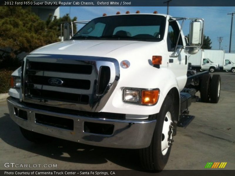 Oxford White / Steel 2012 Ford F650 Super Duty XL Regular Cab Chassis