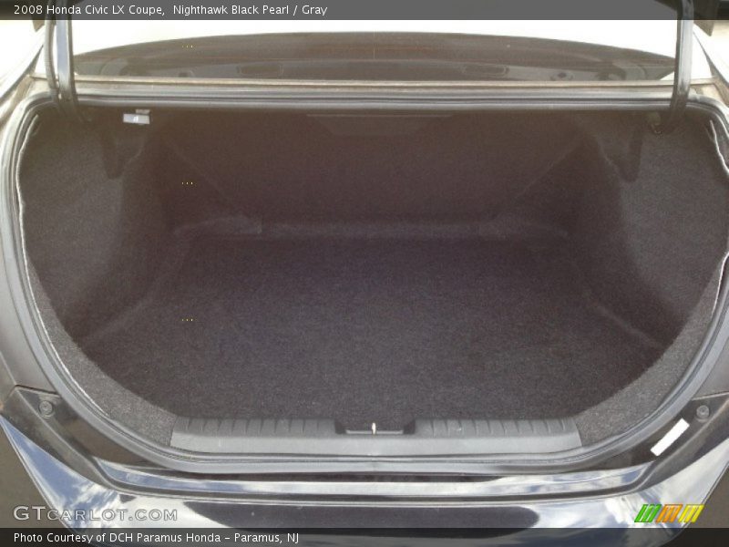 Nighthawk Black Pearl / Gray 2008 Honda Civic LX Coupe