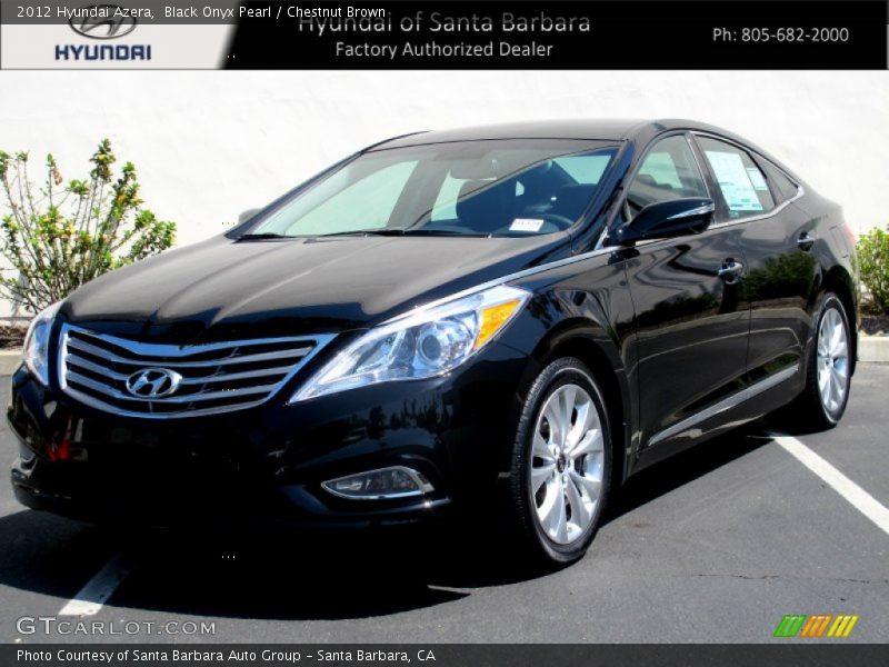 Black Onyx Pearl / Chestnut Brown 2012 Hyundai Azera