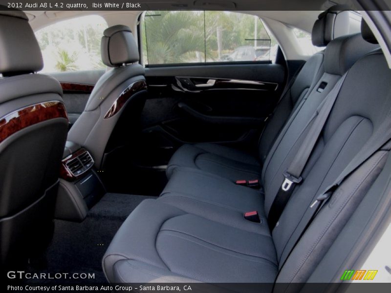 Ibis White / Black 2012 Audi A8 L 4.2 quattro