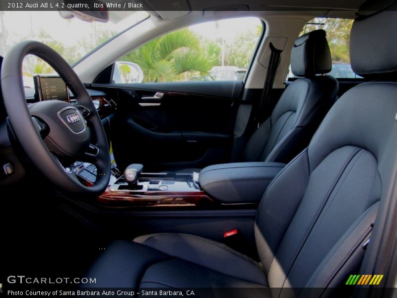 Ibis White / Black 2012 Audi A8 L 4.2 quattro