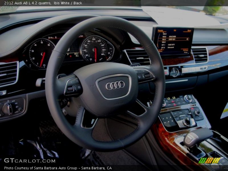 Ibis White / Black 2012 Audi A8 L 4.2 quattro