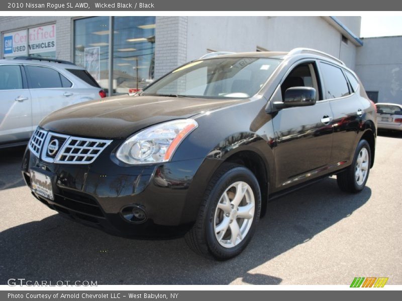 Wicked Black / Black 2010 Nissan Rogue SL AWD