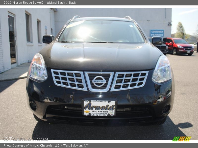 Wicked Black / Black 2010 Nissan Rogue SL AWD