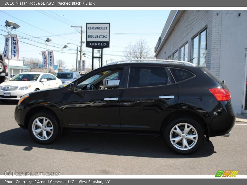Wicked Black / Black 2010 Nissan Rogue SL AWD
