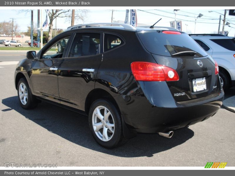 Wicked Black / Black 2010 Nissan Rogue SL AWD