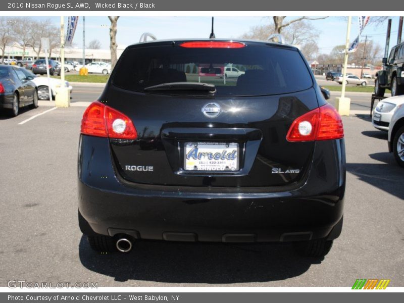 Wicked Black / Black 2010 Nissan Rogue SL AWD