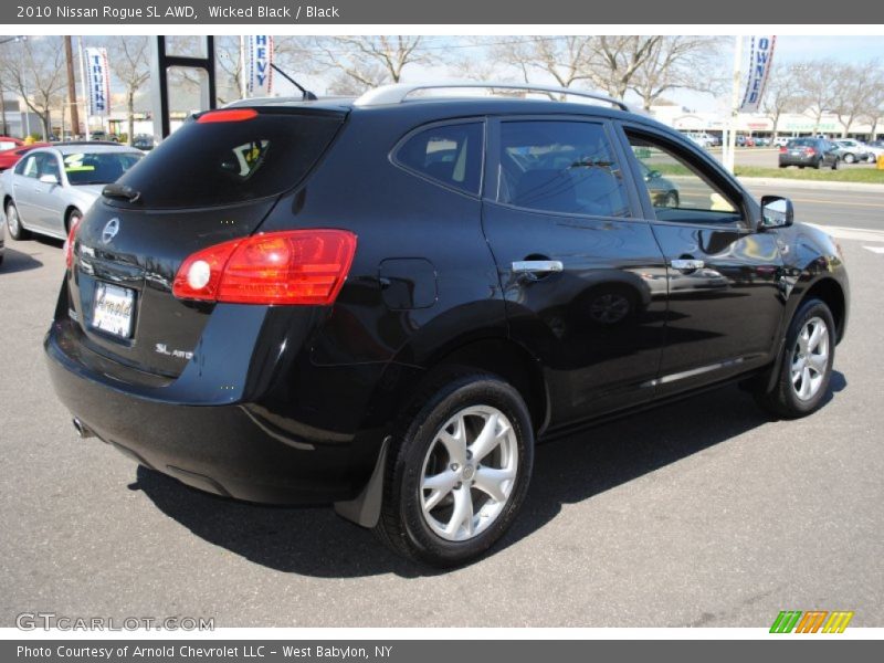 Wicked Black / Black 2010 Nissan Rogue SL AWD