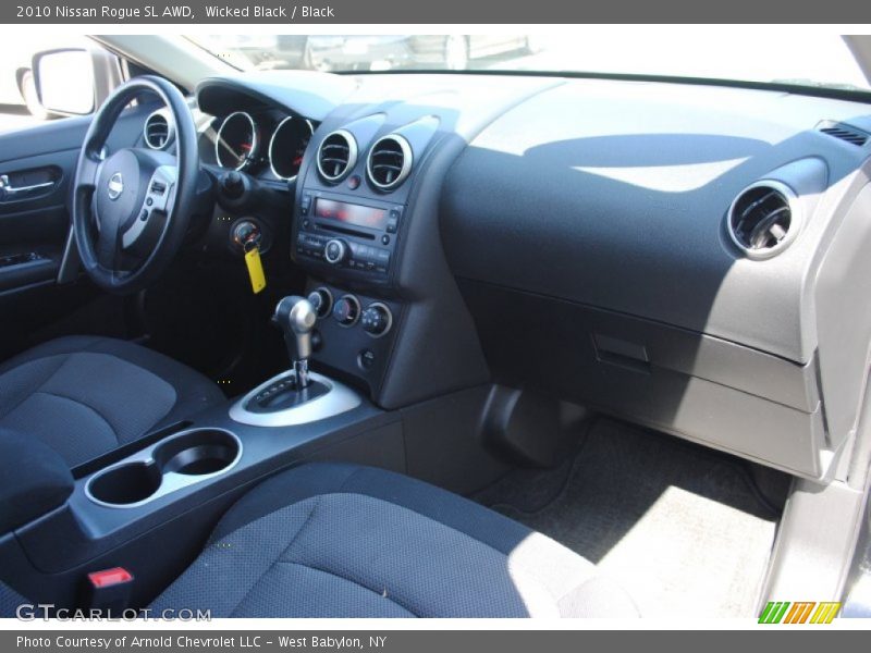 Wicked Black / Black 2010 Nissan Rogue SL AWD